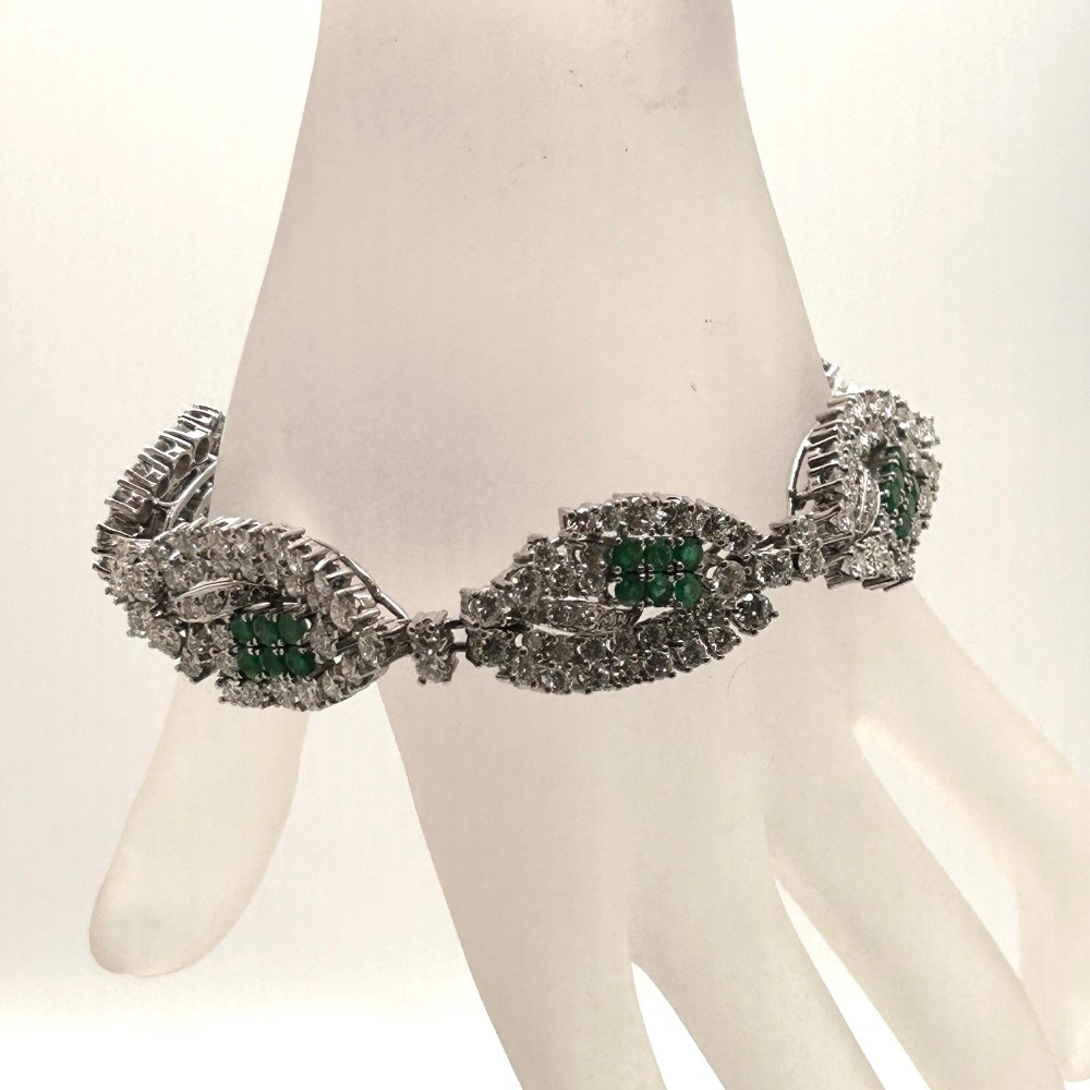 DIAMOND & EMERALD BRACELET