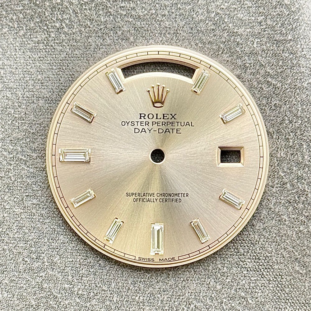 DAY-DATE PINK BAGUETTE DIAMOND DIAL