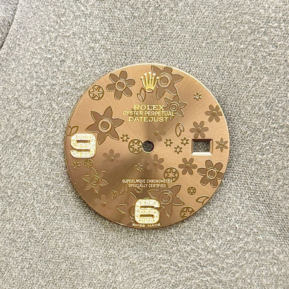 DATEJUST CHOCOLATE FLORAL DIAMOND 6, 9 DIAL